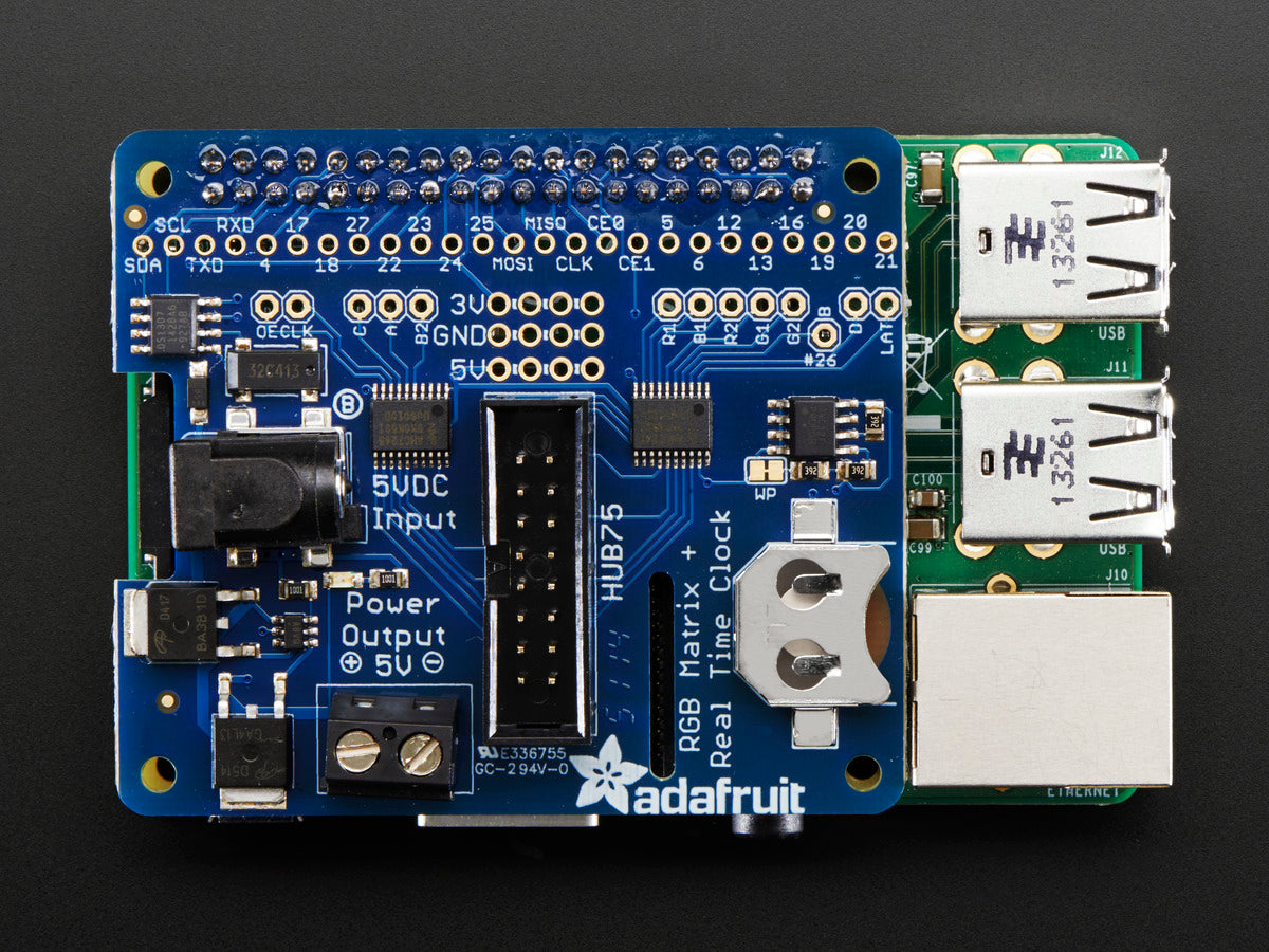 Adafruit RGB Matrix HAT+RTC for Raspberry Pi, Mini Kit | Paradisetronic.com