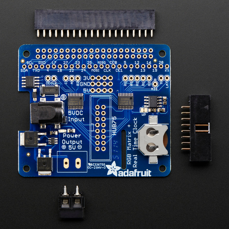 Adafruit RGB Matrix HAT + RTC for Raspberry Pi, Mini Kit