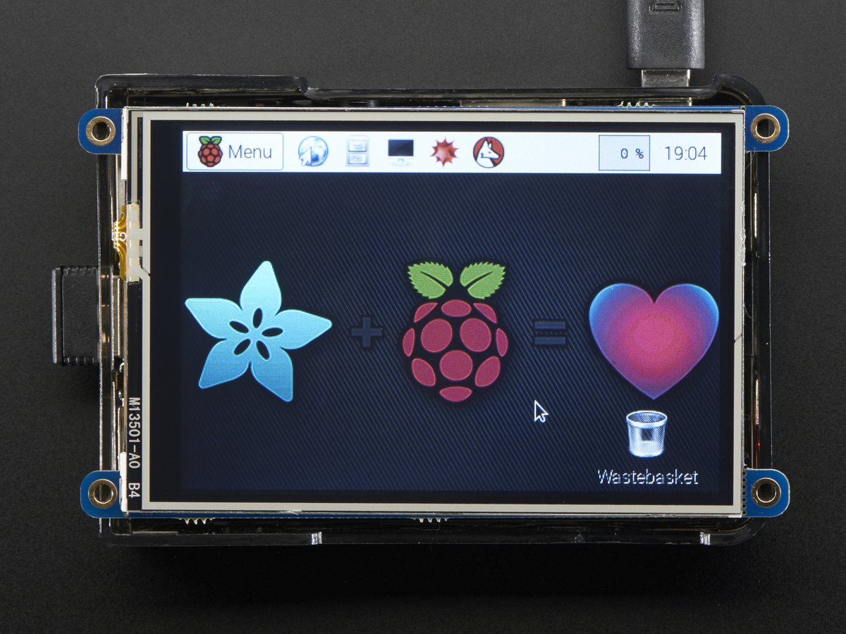 Adafruit PiTFT Plus, 480x320 3.5"  TFT+Touchscreen for Raspberry Pi