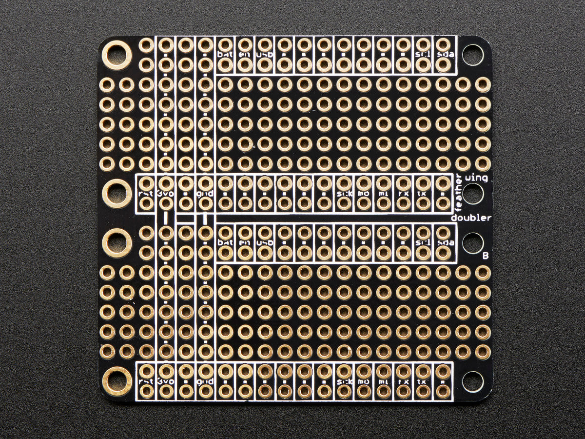 Adafruit FeatherWing Doubler, Prototyping Add-on For All Feather Boards
