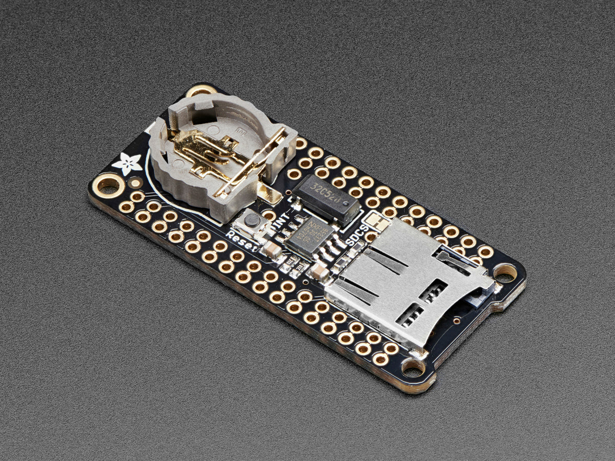 Adafruit Adalogger FeatherWing, RTC + SD Add-on For All Feather Boards