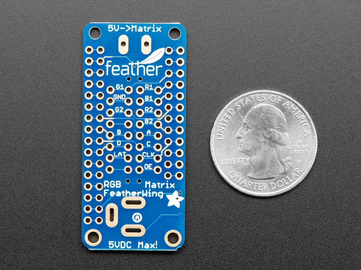 Adafruit RGB Matrix FeatherWing Kit for M0 and M4 Feathers