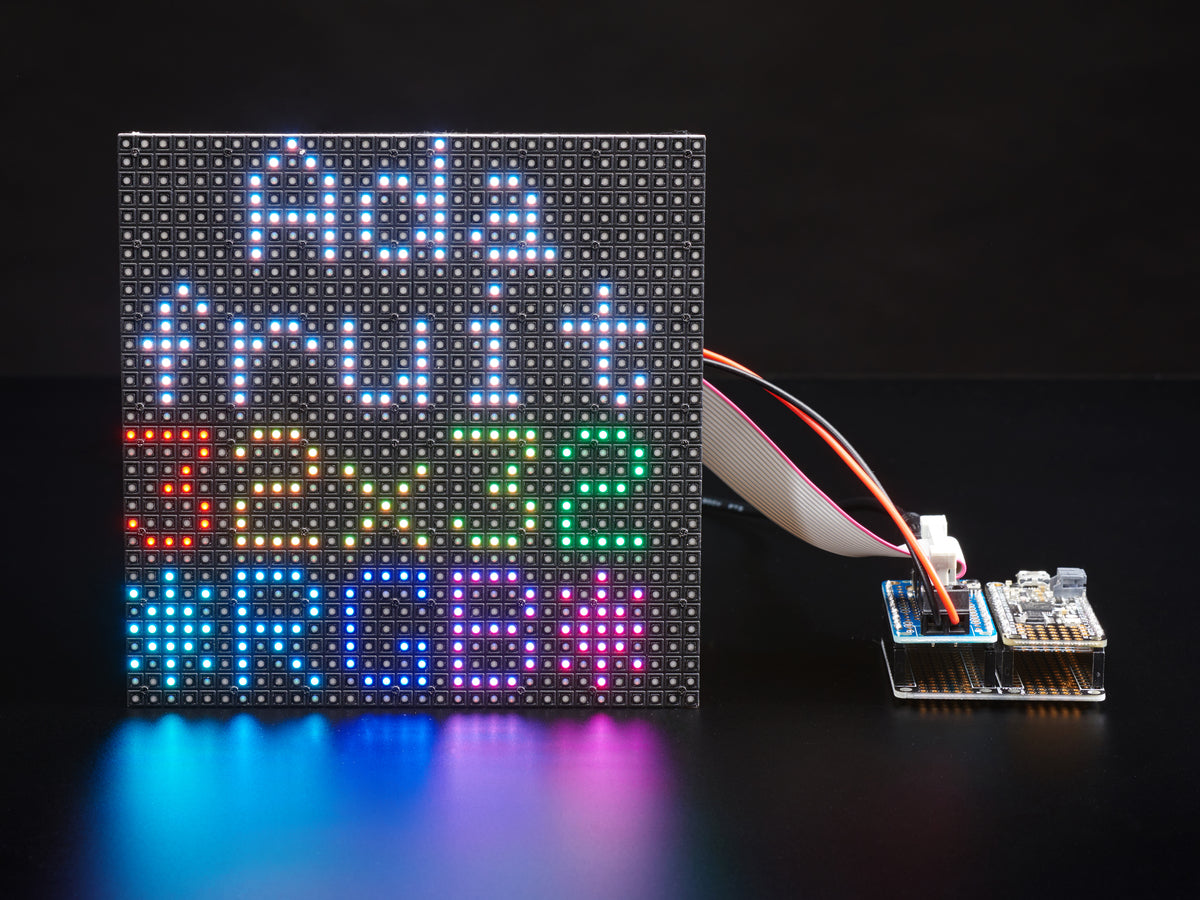 Adafruit RGB Matrix FeatherWing Kit for M0 and M4 Feathers