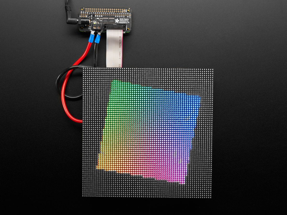 Adafruit RGB Matrix Bonnet for Raspberry Pi