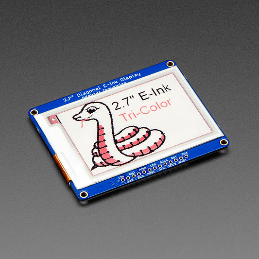 Adafruit 2.7" Tri-Color eInk / ePaper Display with SRAM, Red Black White