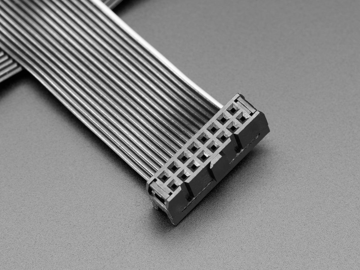 Adafruit GPIO Ribbon Cable 2x8 IDC Cable, 16 pins 12" long