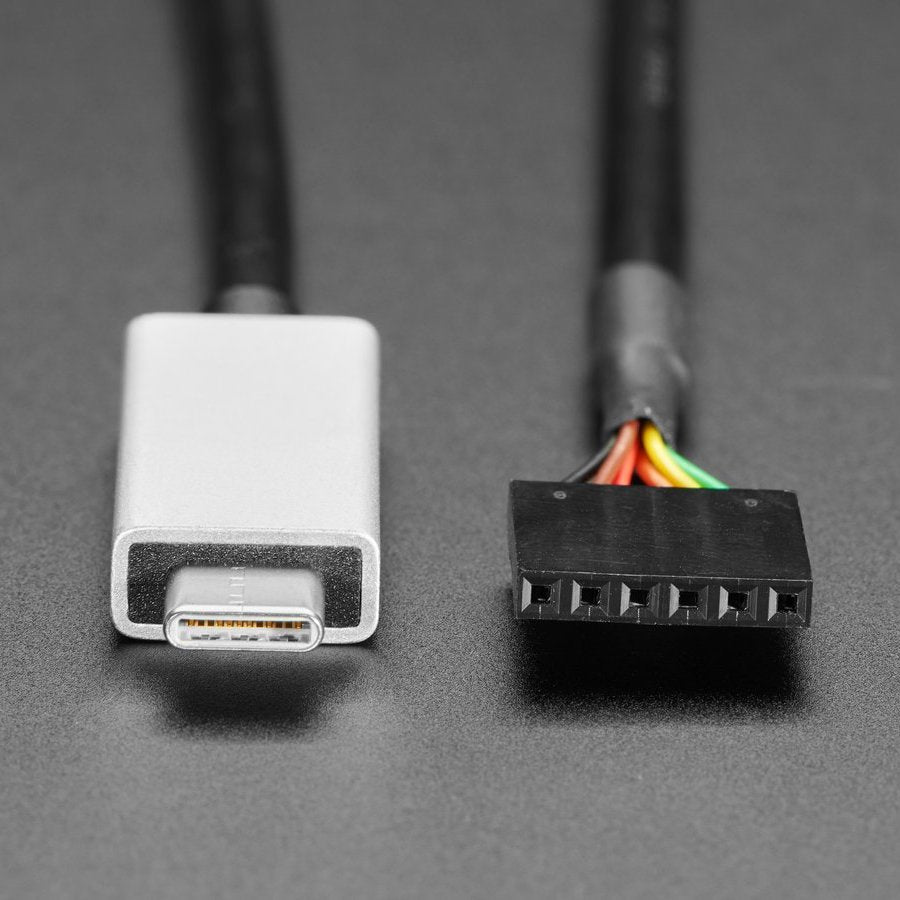 Adafruit FTDI Serial TTL-232 USB Type C Cable, 3V Power and Logic