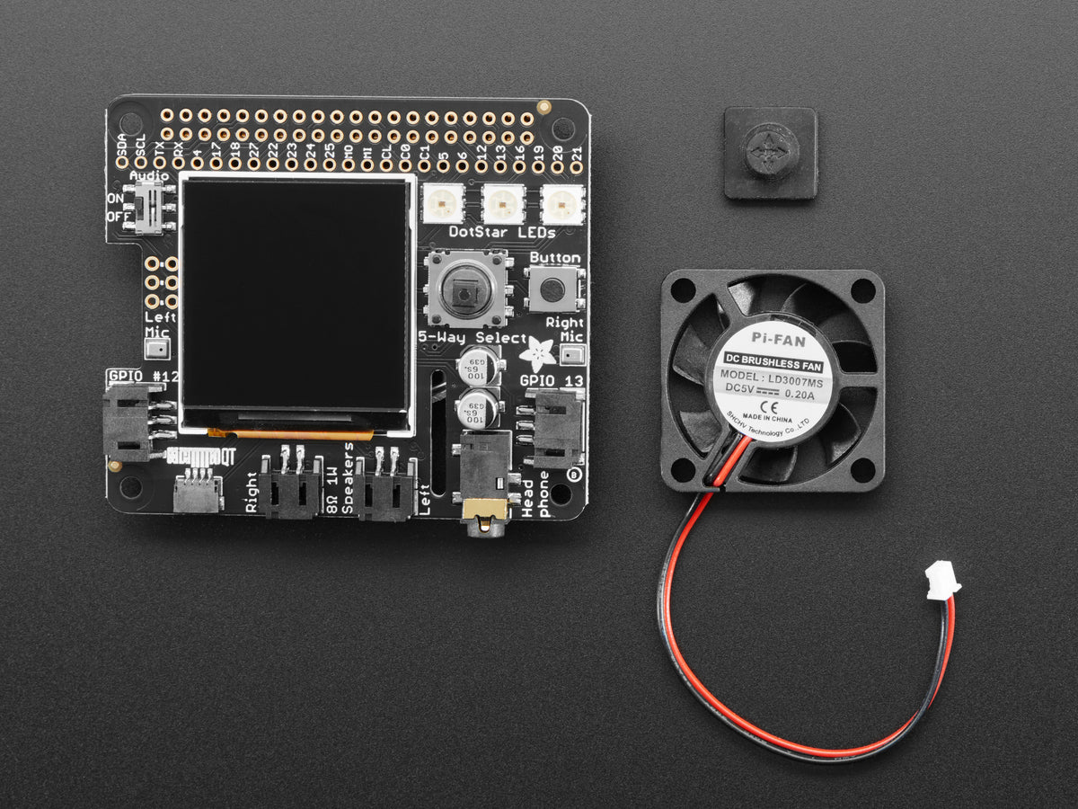 Adafruit BrainCraft HAT, Machine Learning for Raspberry Pi 4