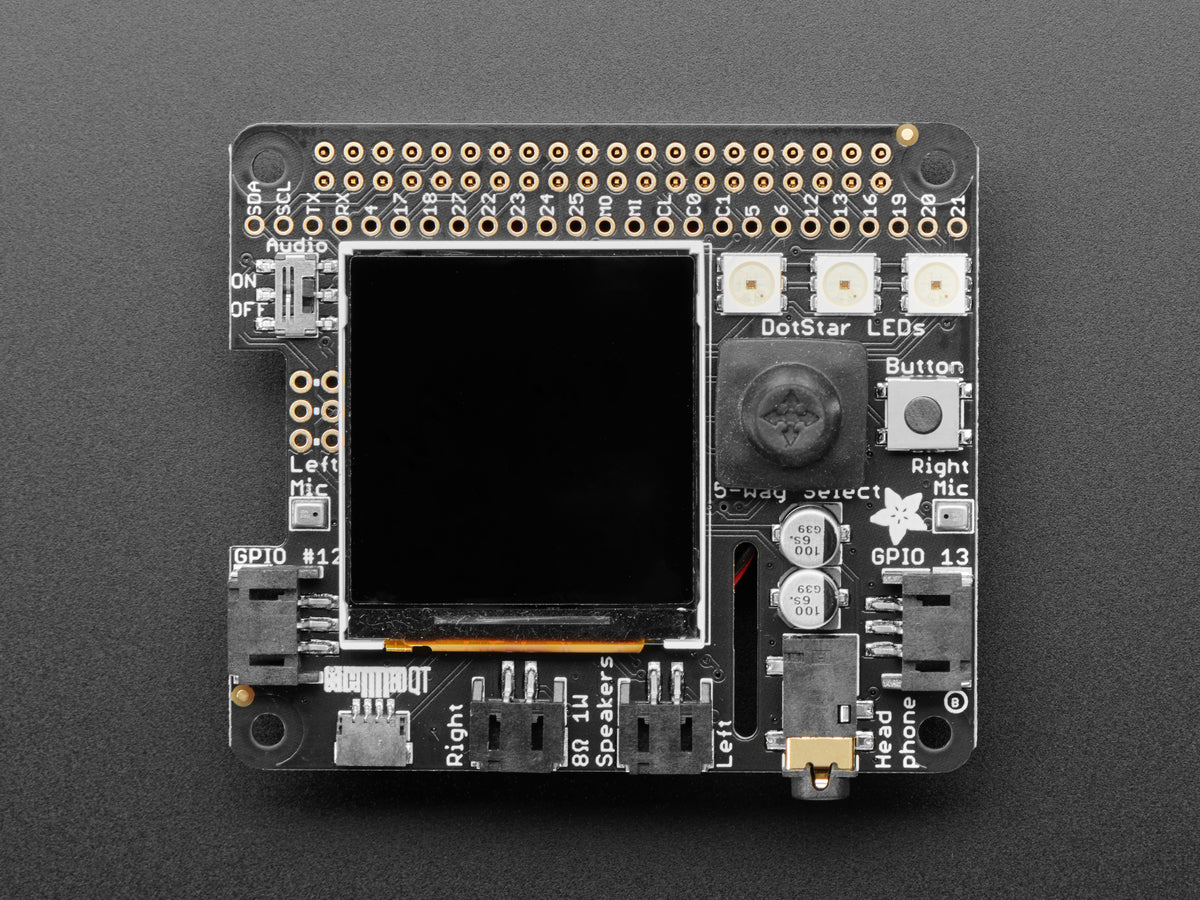 Adafruit BrainCraft HAT, Machine Learning for Raspberry Pi 4