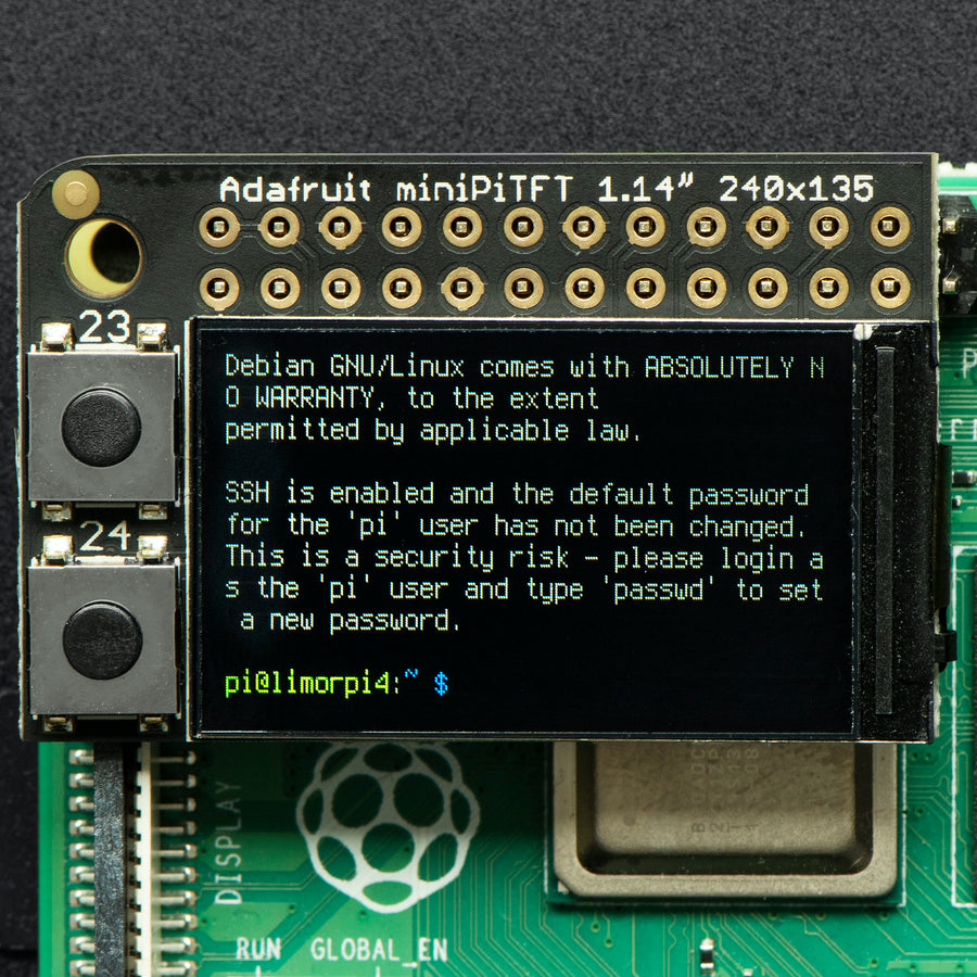 Adafruit Mini PiTFT 135x240 Color TFT for Raspberry Pi | Paradisetronic.com