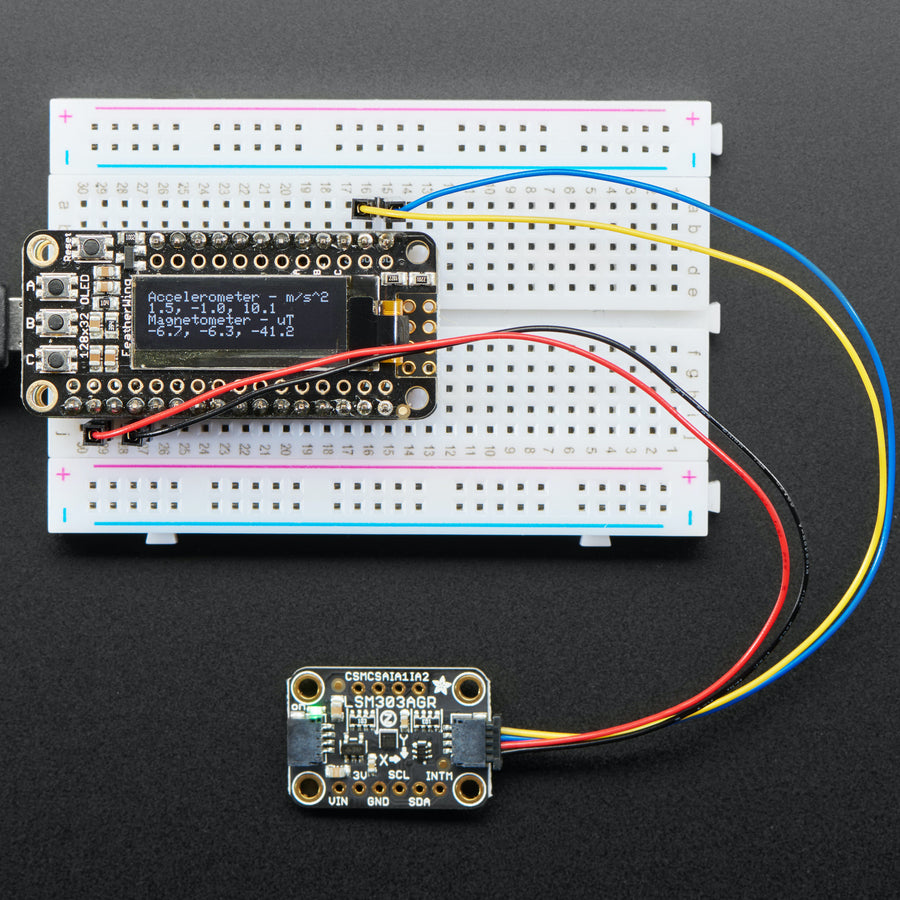 Adafruit LSM303AGR Accelerometer Magnetometer, STEMMA QT Qwiic