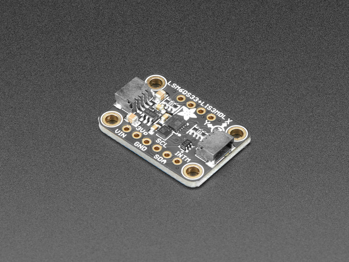 Adafruit LSM6DS33 + LIS3MDL, 9 DoF IMU with Accel / Gyro / Mag, STEMMA QT Qwiic