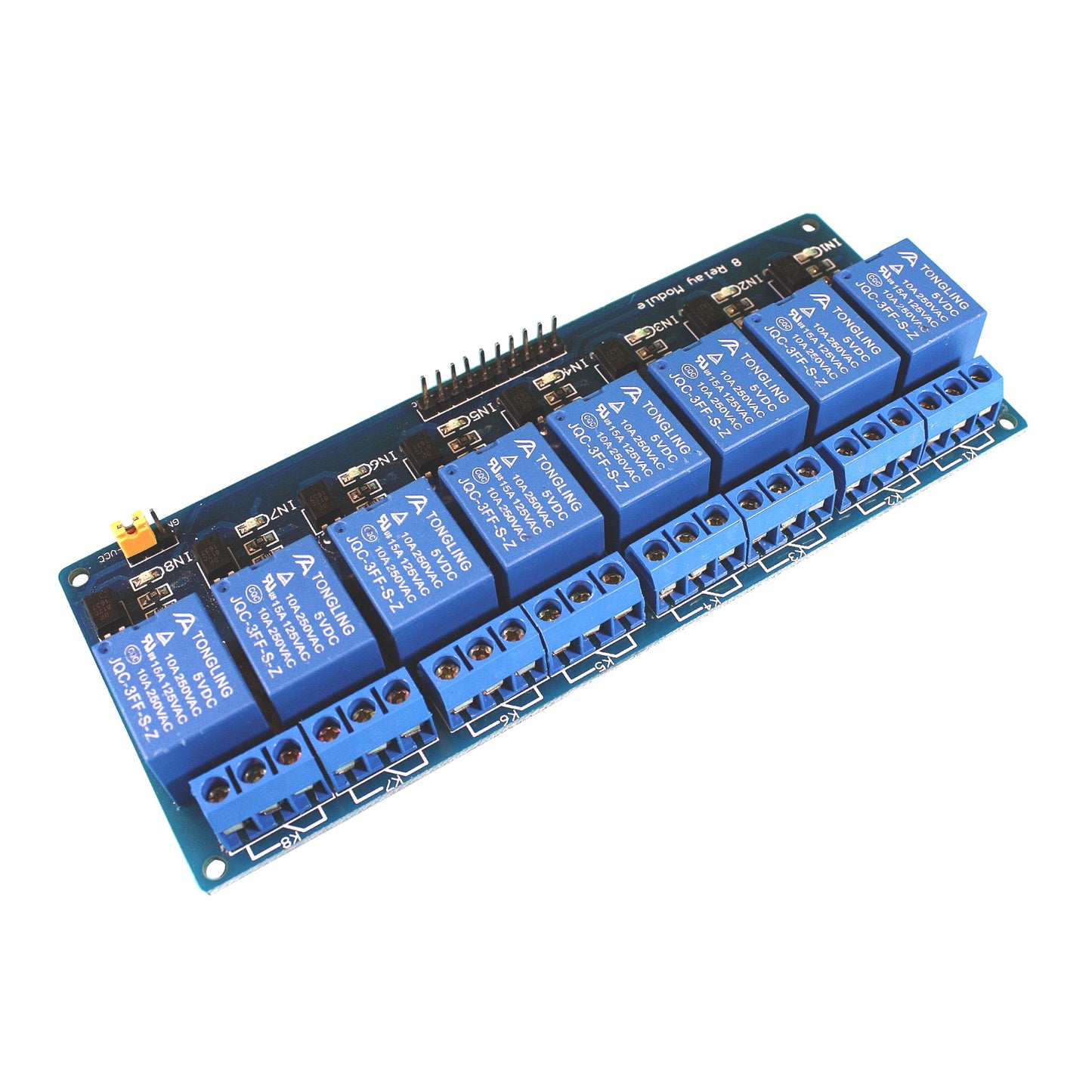 8-Channel Relais Module with with Opto-isolators, 5V
