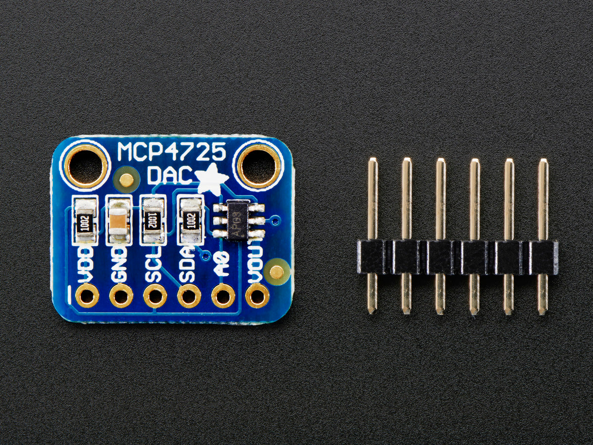 Adafruit MCP4725 Breakout Board, 12-Bit DAC w/I2C Interface, STEMMA QT, 935
