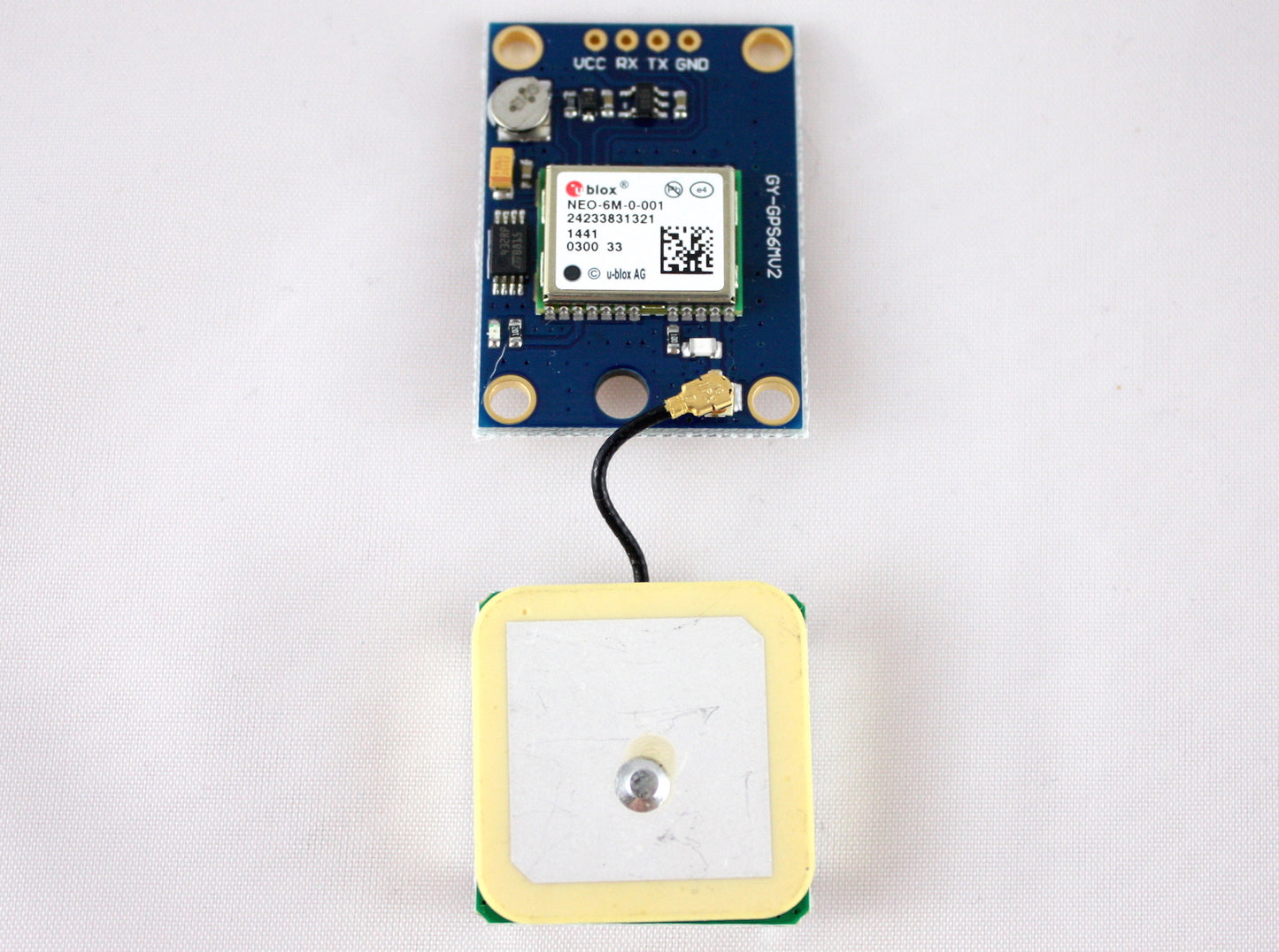 GPS Module with u-blox NEO-6M and Ceramic Antenna for Arduino and Flight Controllers