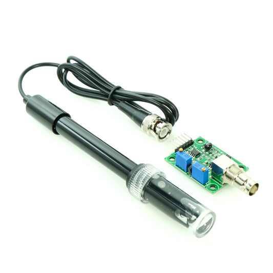 pH Probe and Sensor Board, 0-14 pH