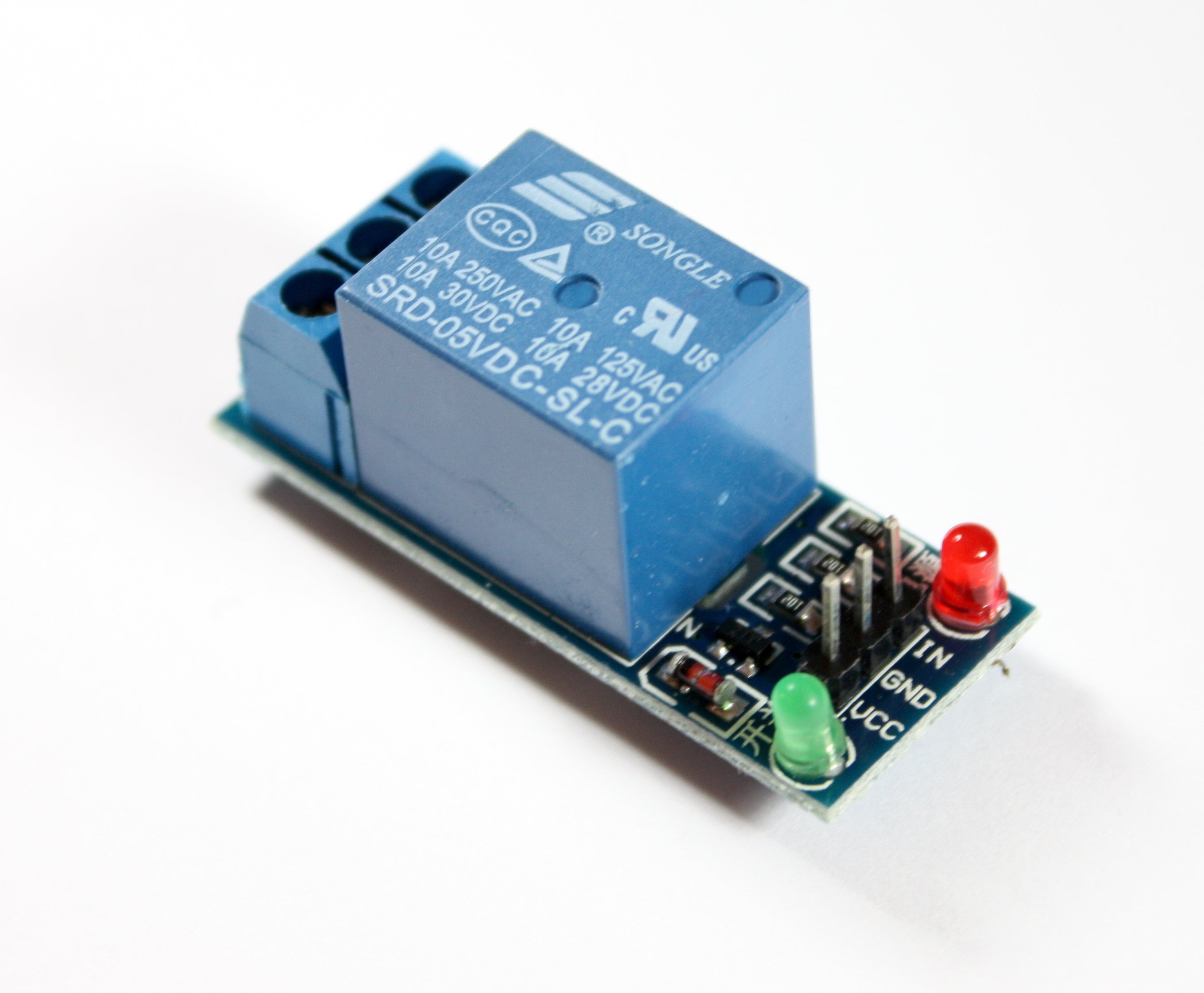 1-Channel Relay Module with 2 LEDs | Paradisetronic.com