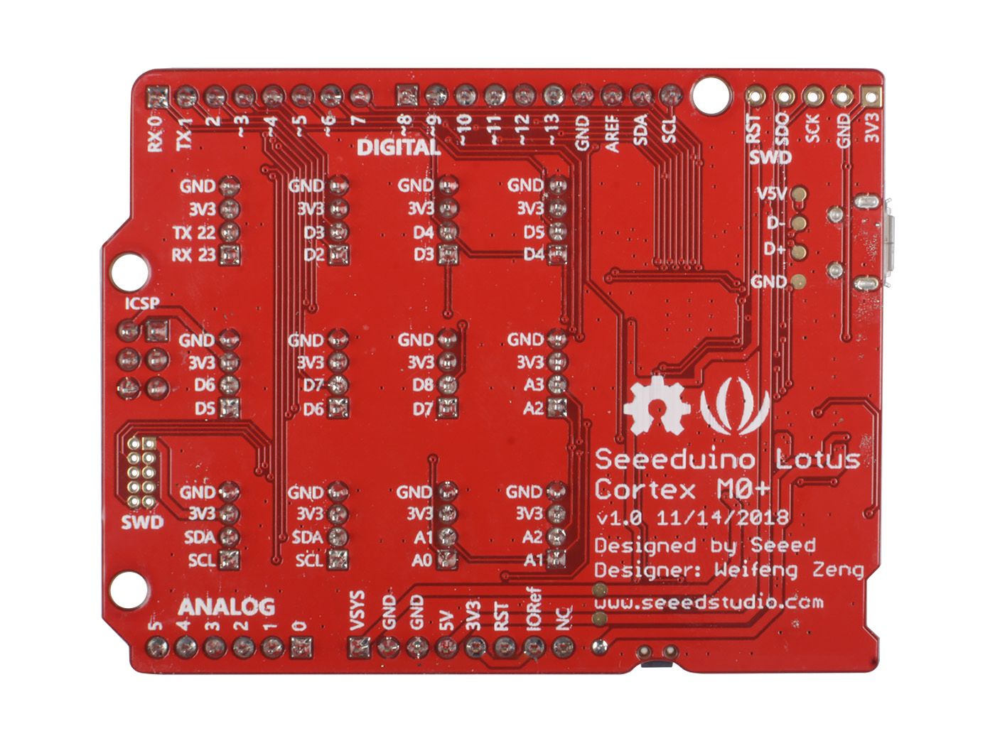 Seeeduino Lotus Cortex-M0+ with Grove Interface