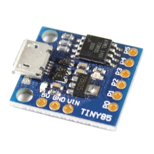 Tiny85 Board with ATtiny85, MicroUSB, Digispark and Arduino IDE compatible